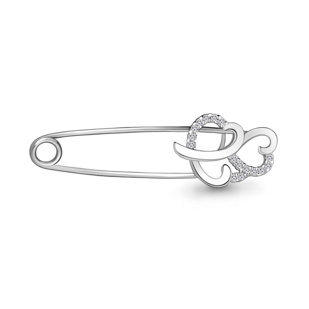 

Брошь из серебра с фианитом Aquamarine 71520А_925_р, 71520А_925_р
