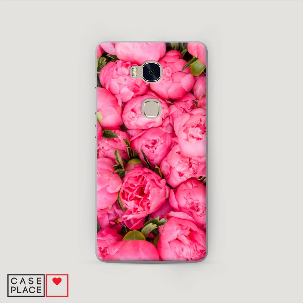 фото Чехол awog "прекрасные пионы" для honor 5x