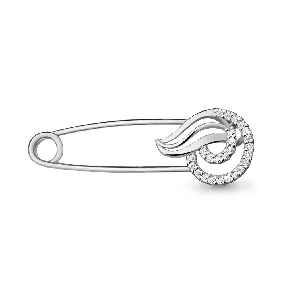 

Брошь из серебра с фианитом Aquamarine 71517А_925_р, 71517А_925_р