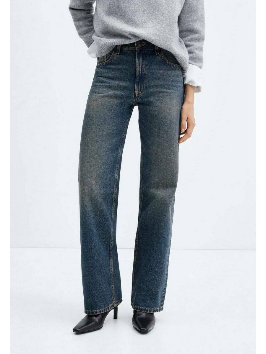 

Джинсы женские Mango M9121N1W8 синие 38 EU, Синий, M9121N1W8