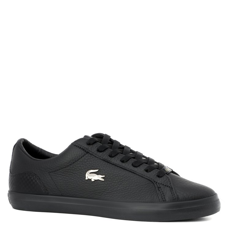 фото Кеды мужские lacoste cma0015 lerond 0721 черные 9.5 uk