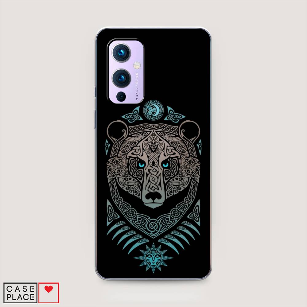 

Чехол Awog на OnePlus 9 (LE2113) / ВанПлас 9 (LE2113) "Кельтский медведь", Черный;серый, 151450-2