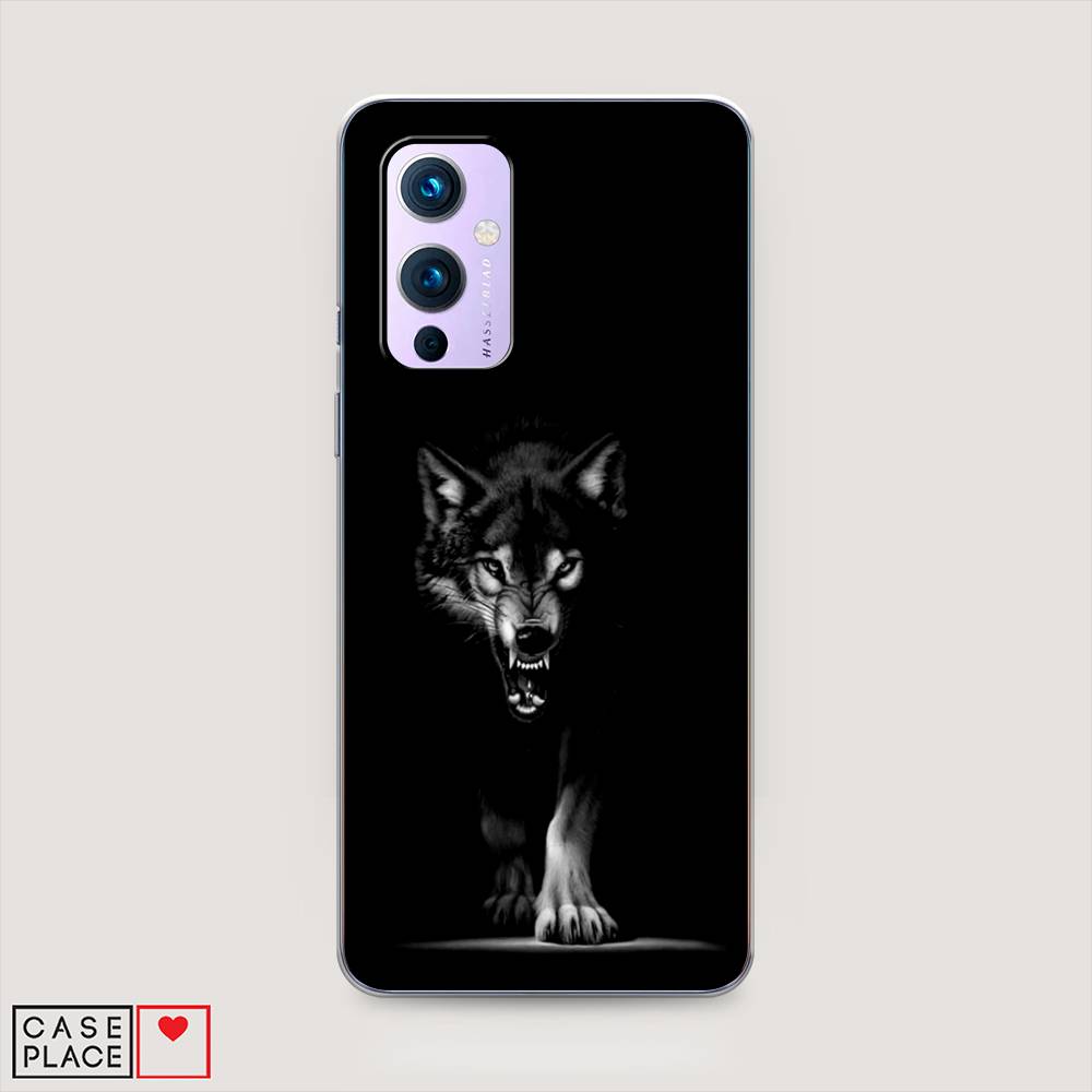 

Чехол Awog на OnePlus 9 (LE2113) / ВанПлас 9 (LE2113) "Волк выходит из ночи", Серый;черный;белый, 151450-1