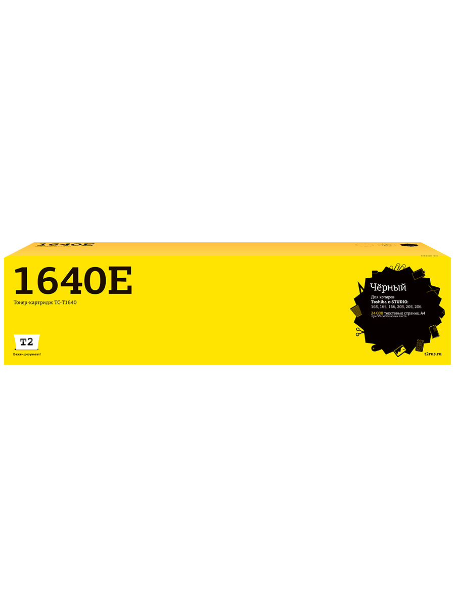 

Картридж T2 T1640E для принтера Тошиба, Toshiba, Черный, T1640E