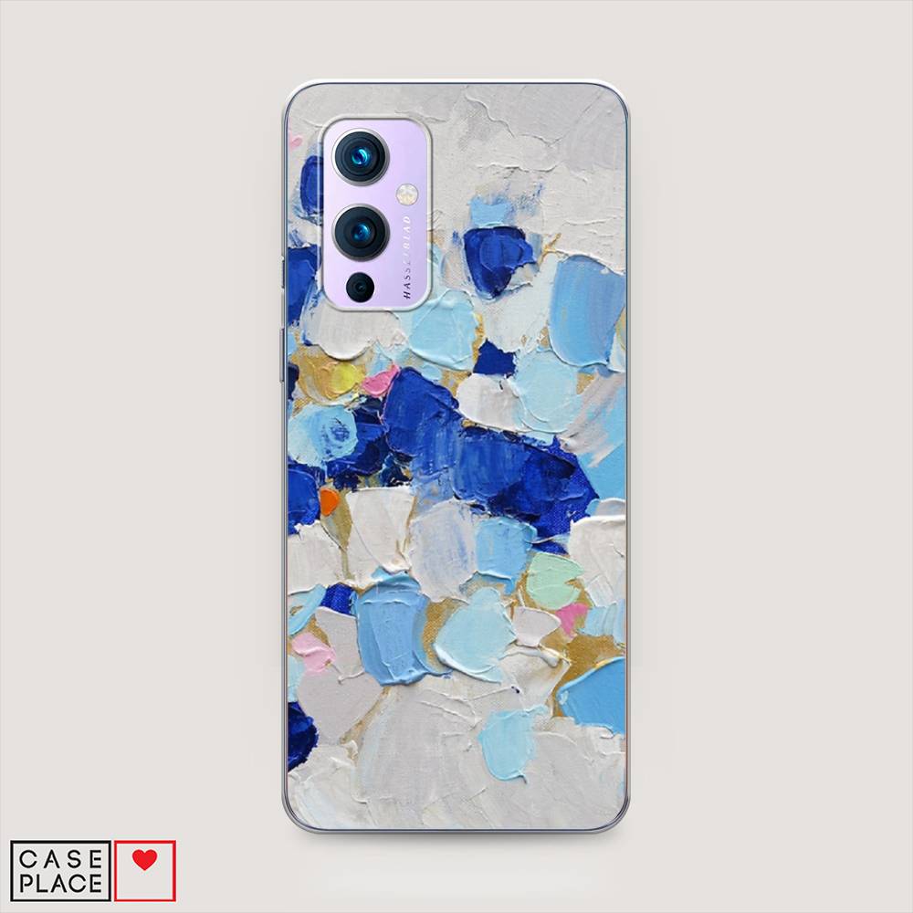 фото Чехол awog "холст сине-белый" для oneplus 9 (le2113)