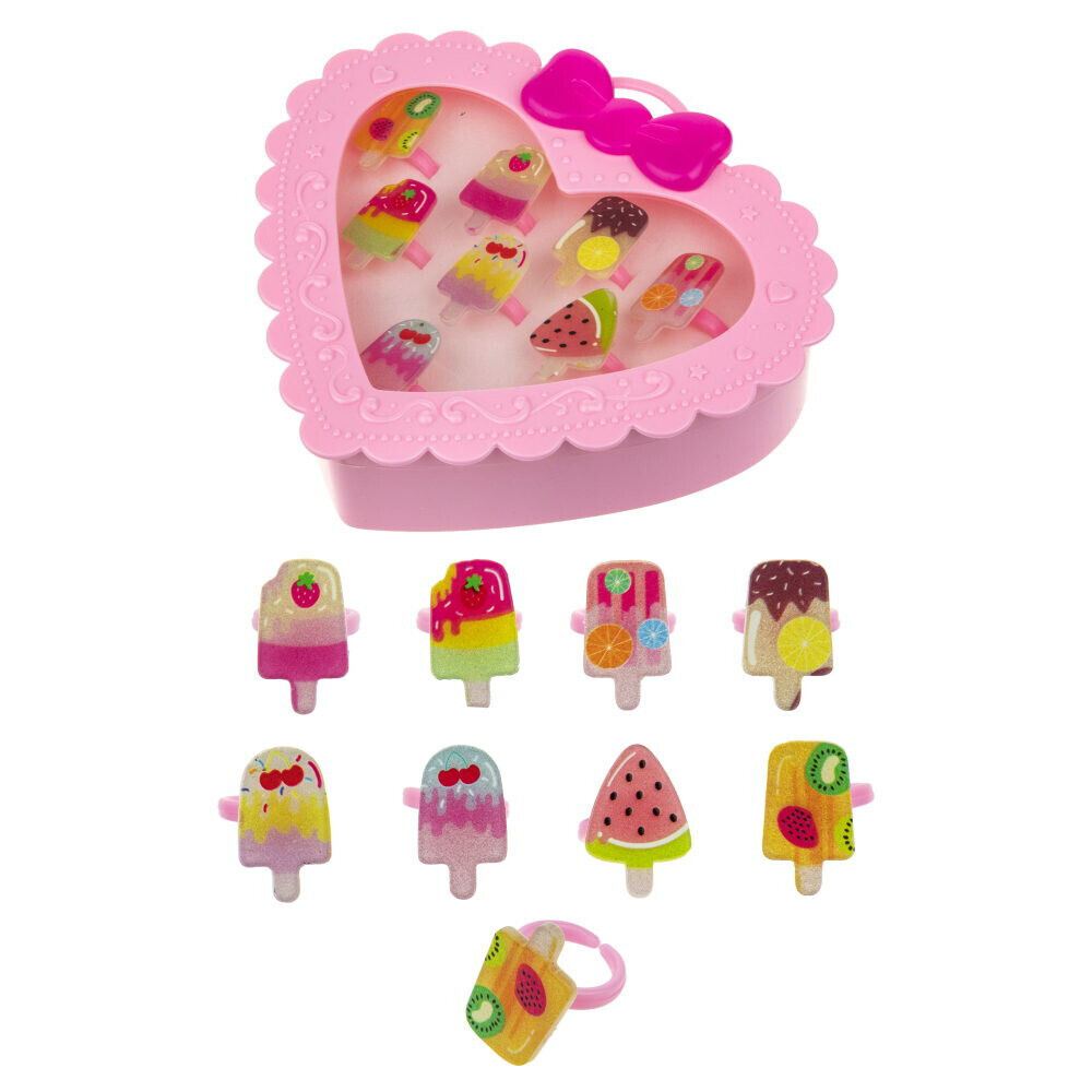 Набор украшений игрушечный 1toy Sweet heart Bijou 8 шт, Мороженки, 13х11,5 см Т21036