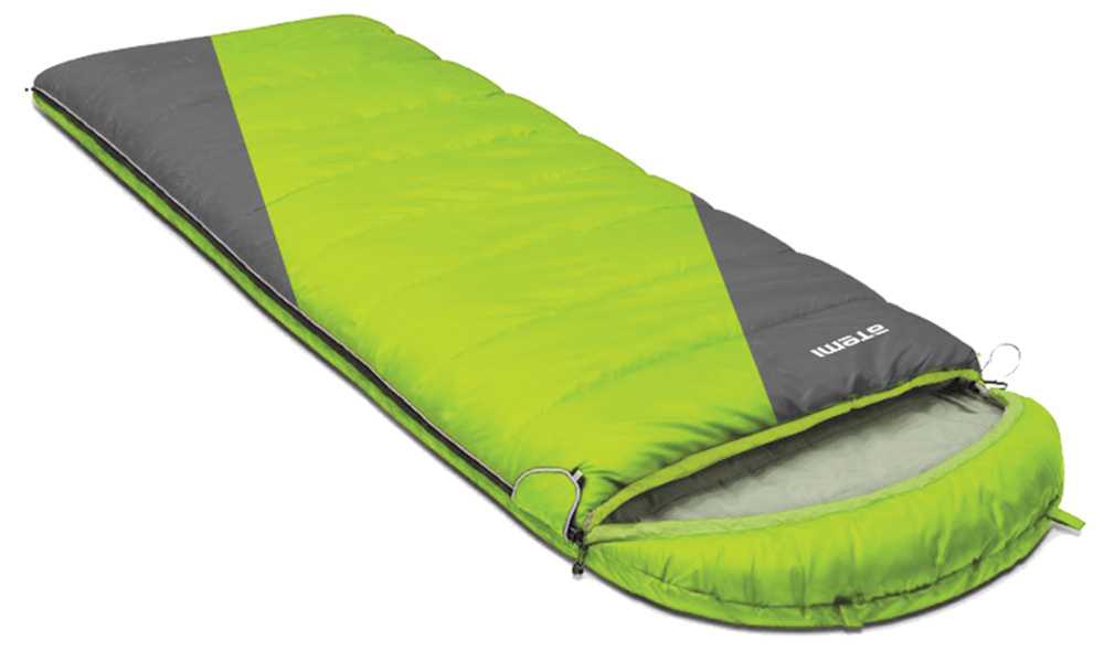Спальный мешок Atemi Quilt 300 зеленый/серый, левый