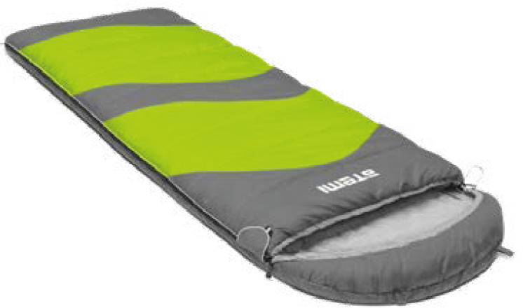 Спальный мешок Atemi Quilt 200 зеленый/серый, левый