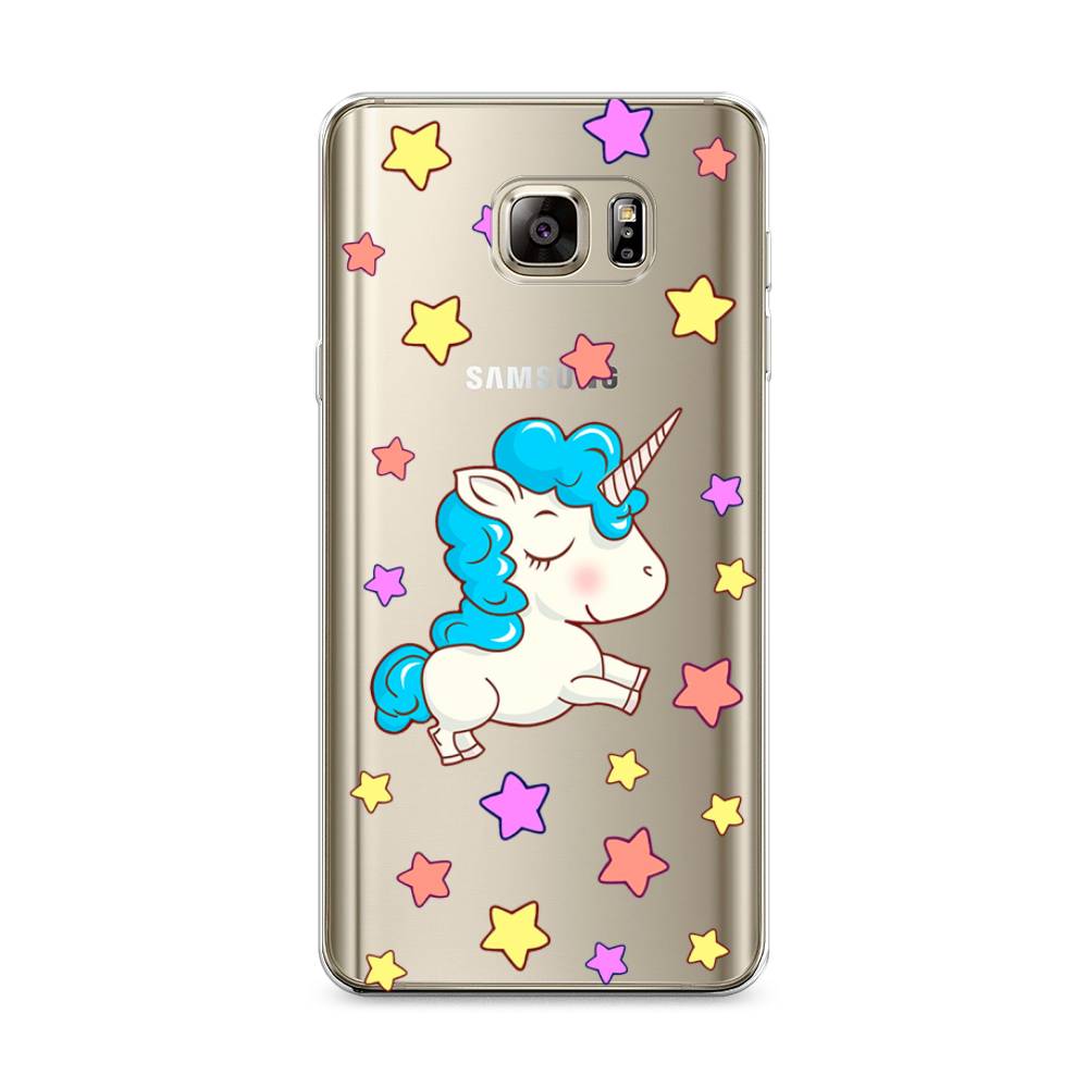 

Чехол Awog на Samsung Galaxy Note 5 / Самсунг Note 5 "Звездный единорог", Белый;голубой;розовый, 23550-2