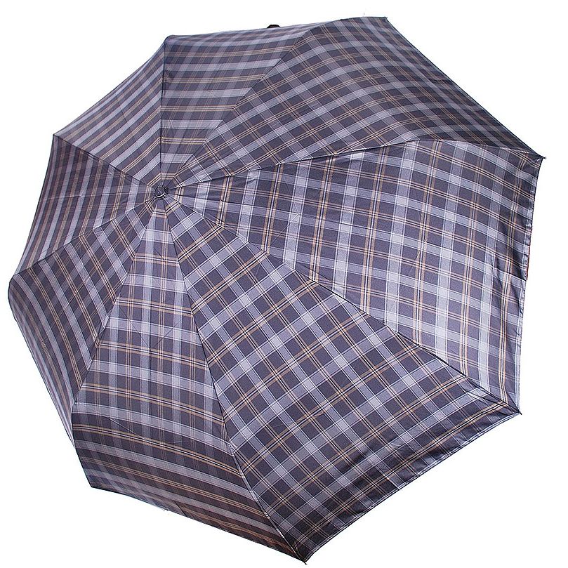 ТРИ СЛОНА Зонт мужской 3 сложения куполл-полиэстр R-58см, крюк ТРИ СЛОНА