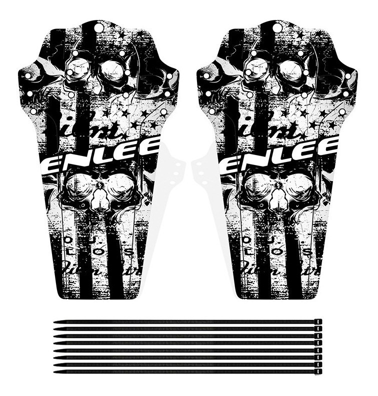 

Щиток/Крыло переднее Enlee BF-50 Skull, Черный;белый