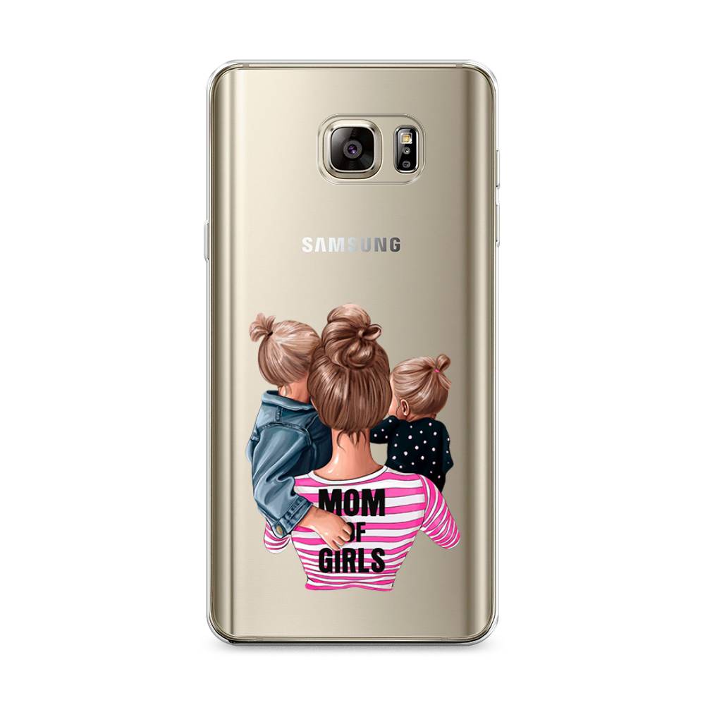 

Чехол Awog на Samsung Galaxy Note 5 / Самсунг Note 5 "Mom of Girls", Синий;розовый;черный, 23550-6