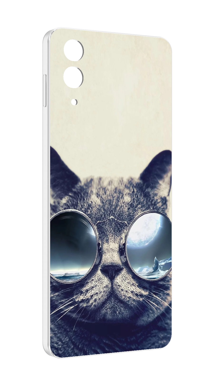 

Чехол MyPads Кот-в-очках-2 для Samsung Galaxy Z Flip 4 (SM-F721), Прозрачный, Tocco