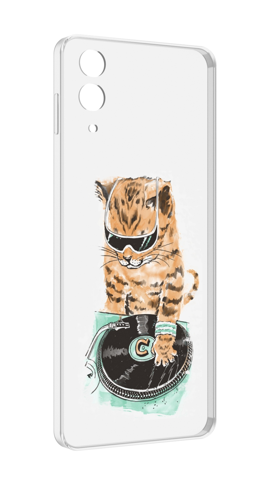 

Чехол MyPads Кот диджей для Samsung Galaxy Z Flip 4 (SM-F721), Прозрачный, Tocco