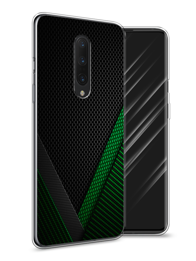

Чехол Awog на OnePlus 8 / ВанПлас 8 "Зеленый карбон", Черный;зеленый, 151250-3