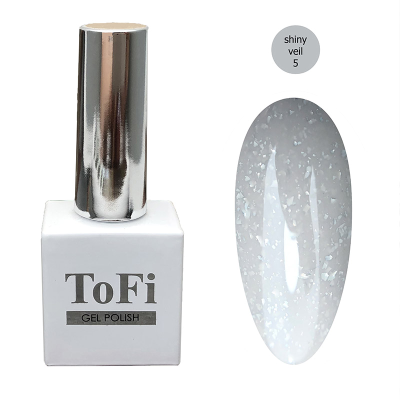 

База для гель-лака ToFi Shiny Veil №005 с поталью, 10 мл