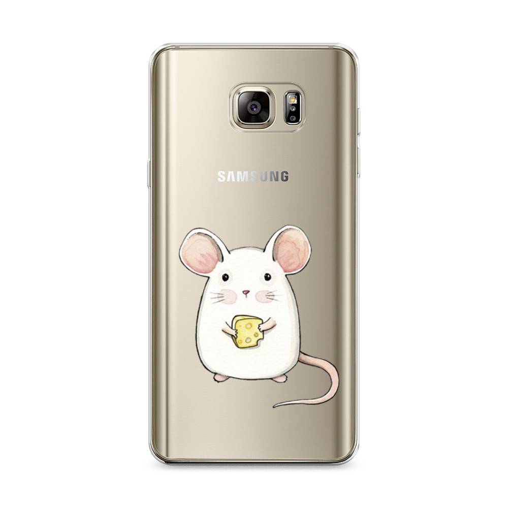 

Чехол Awog на Samsung Galaxy Note 5 / Самсунг Note 5 "Мышка", Белый;розовый;прозрачный, 23550-1