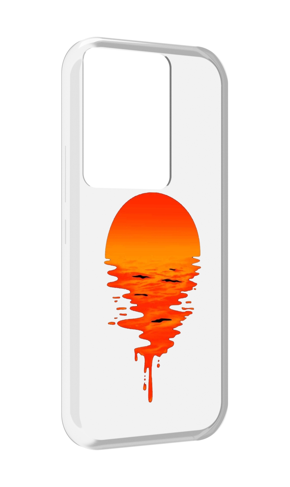 

Чехол MyPads оранжевый закат на воде для Itel Vision 3 Plus / Itel P38 Pro, Прозрачный, Tocco