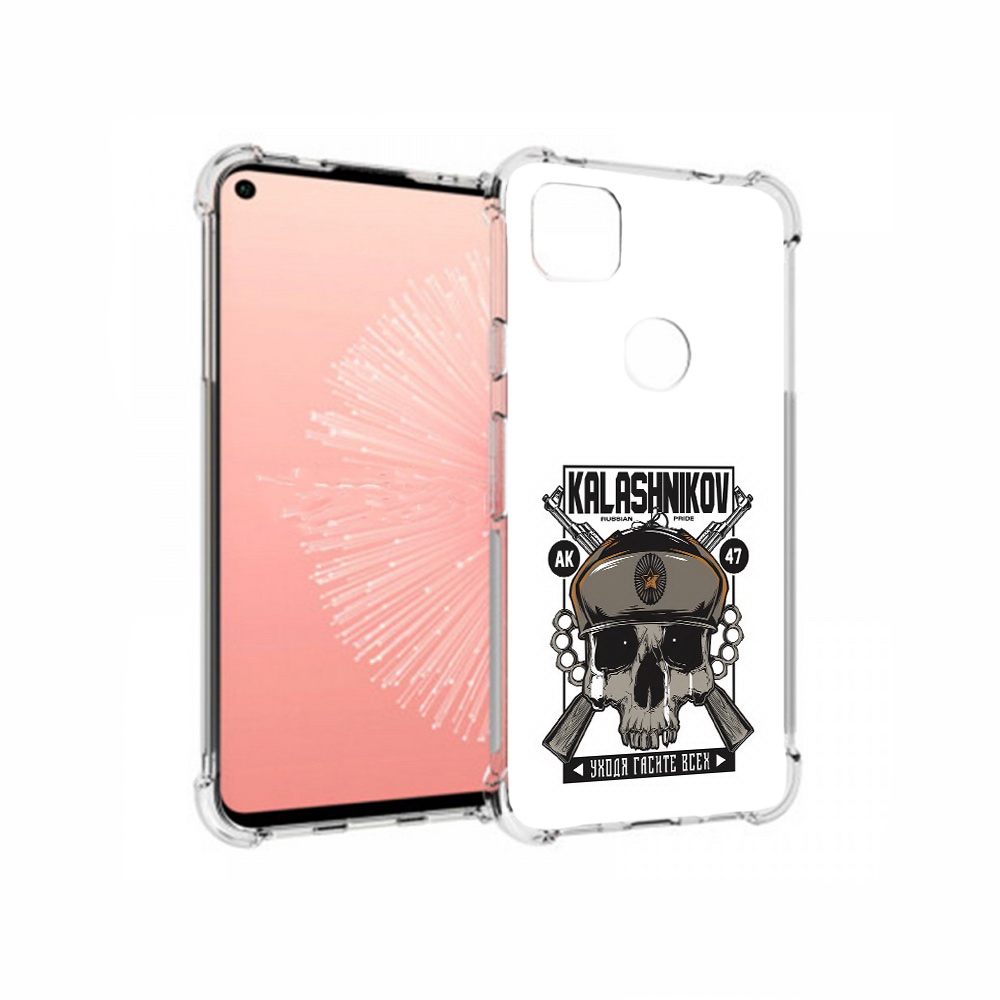 

Чехол MyPads Tocco для Google Pixel 4A Калашников, Прозрачный, Tocco