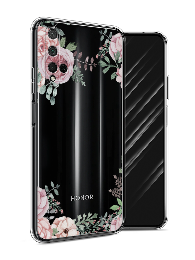 

Чехол Awog на Honor 20 "Нежные розы акварель", Прозрачный;розовый;зеленый, 69550-8