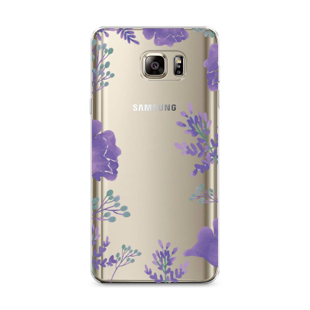 

Чехол Awog на Samsung Galaxy Note 5 / Самсунг Note 5 "Сиреневая цветочная рамка", Прозрачный;фиолетовый, 23550-8