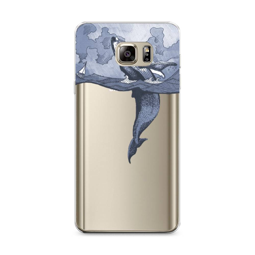 

Чехол Awog на Samsung Galaxy Note 5 / Самсунг Note 5 "Два измерения", Голубой;черный;прозрачный, 23550-7