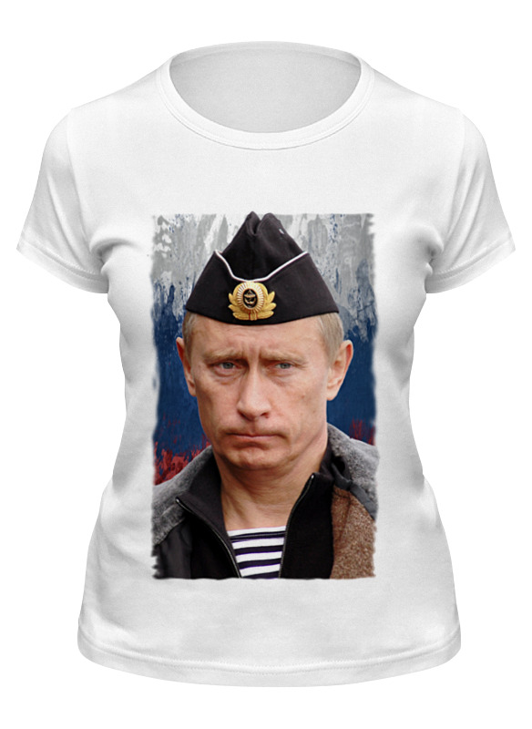

Футболка женская Printio Putin белая M, Белый, Putin