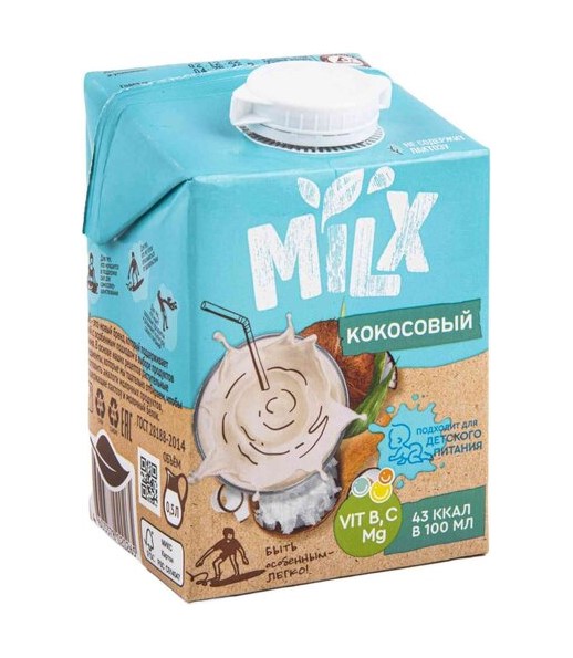 Напиток кокосовый Milx 3,2% 500 мл