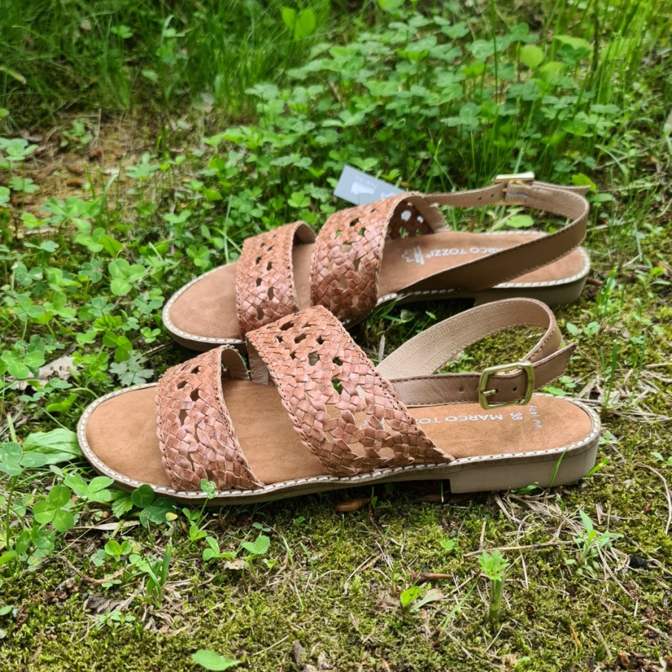 

Сандалии женские Marco Tozzi 28159-36-592 коричневые 38 RU, Коричневый, 28159-36-592