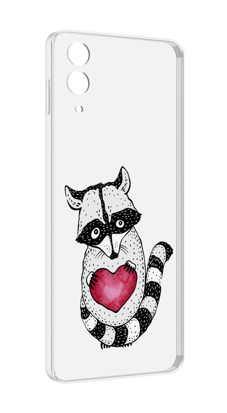 

Чехол MyPads Енот с сердечком для Samsung Galaxy Z Flip 4 (SM-F721), Прозрачный, Tocco