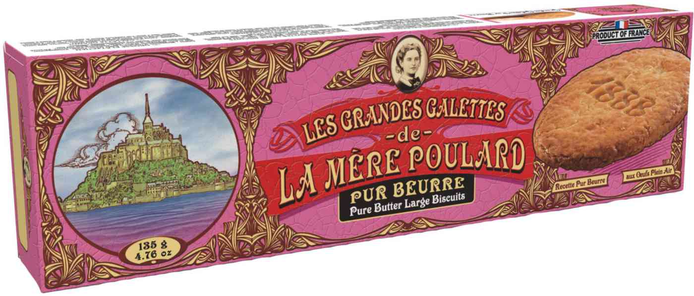 Печенье La Mere Poulard Pure Butter Large Biscuits сливочное 135 г 260₽