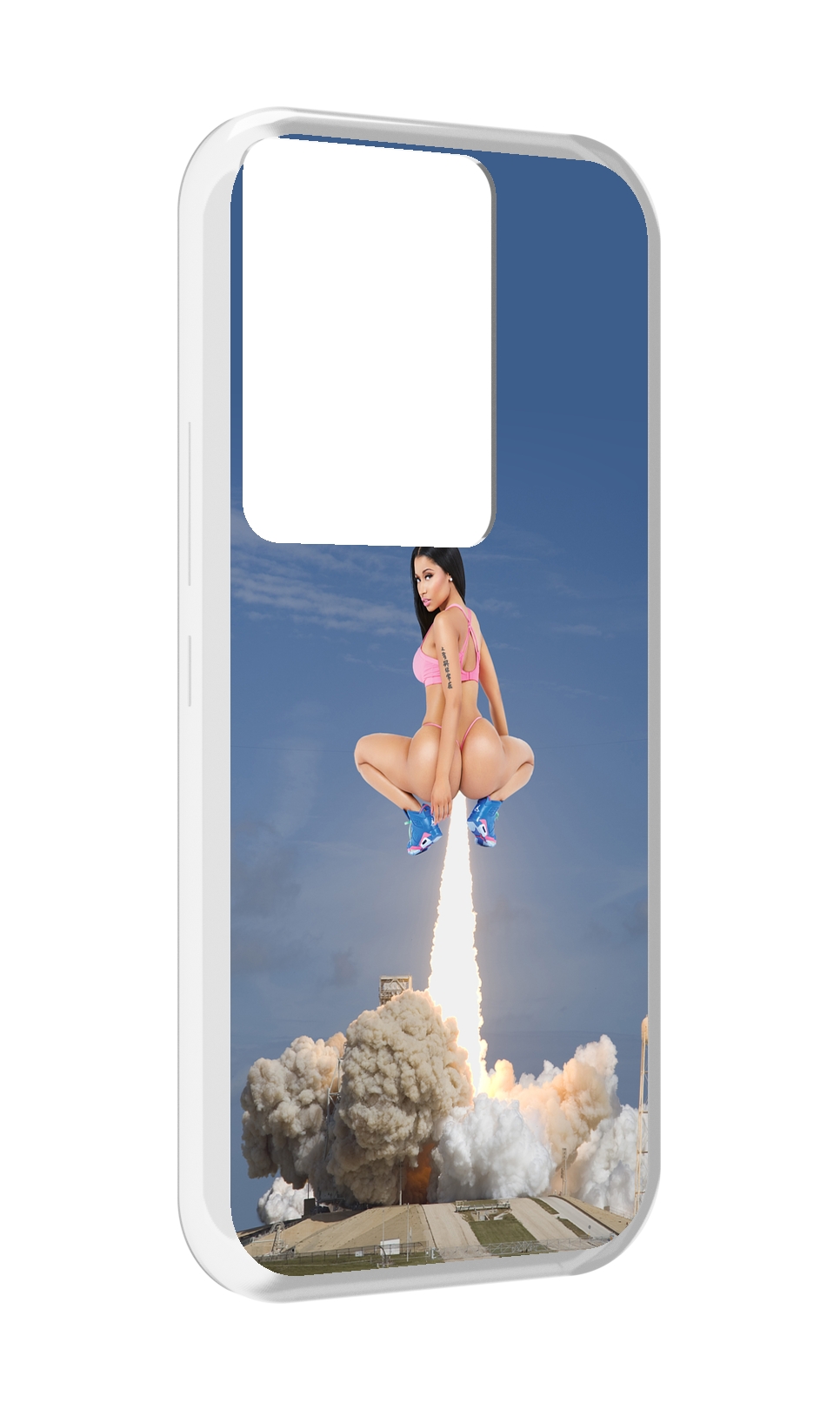 

Чехол MyPads ники-минаж-ракета детский для Itel Vision 3 Plus / Itel P38 Pro, Прозрачный, Tocco