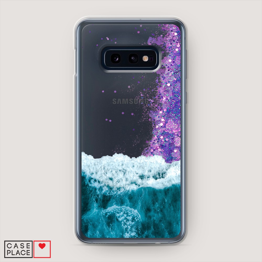 

Жидкий чехол с блестками "Морская пучина" на Samsung Galaxy S10E