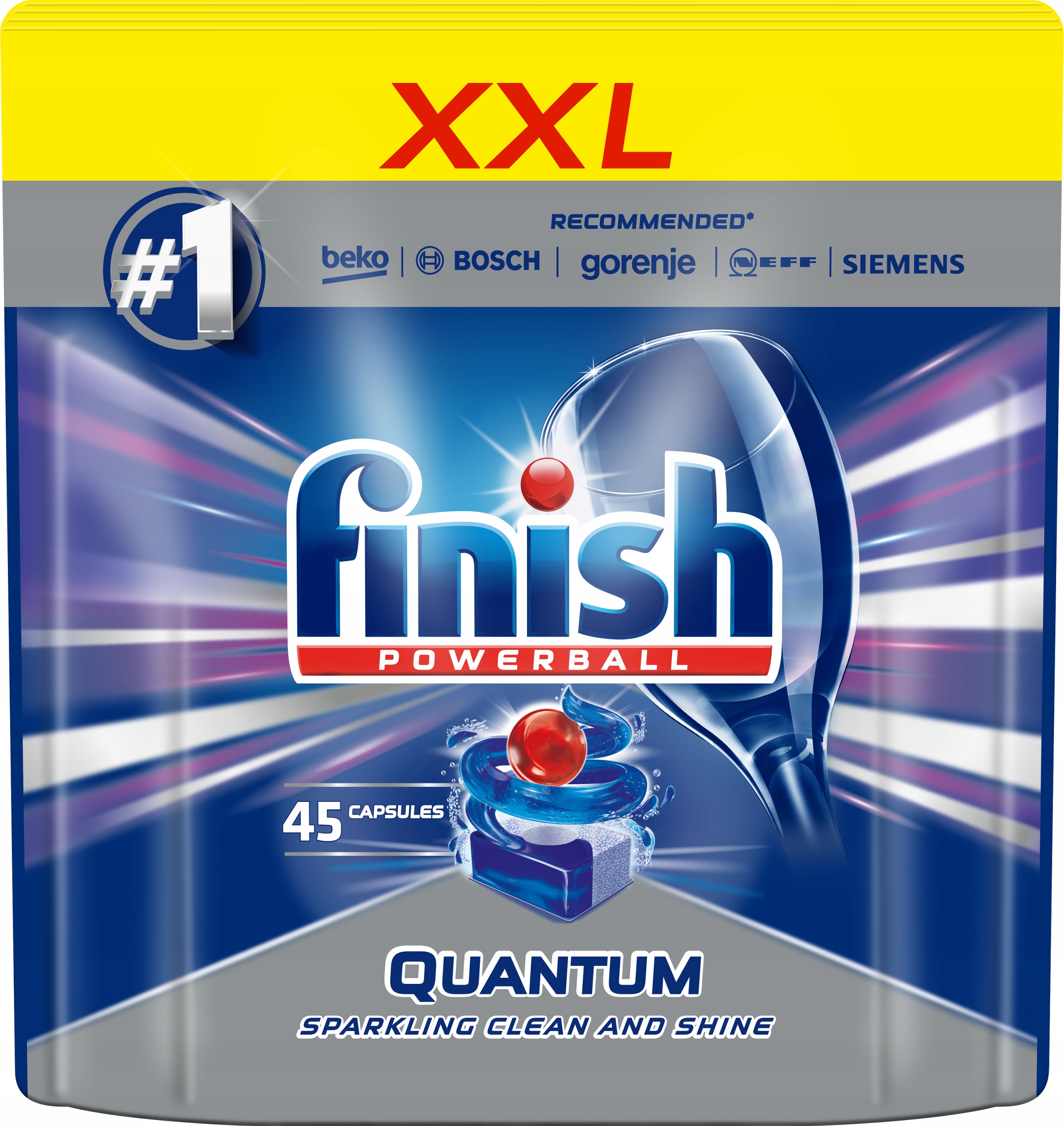 фото Таблетки для посудомоечной машины finish quantum 45 шт