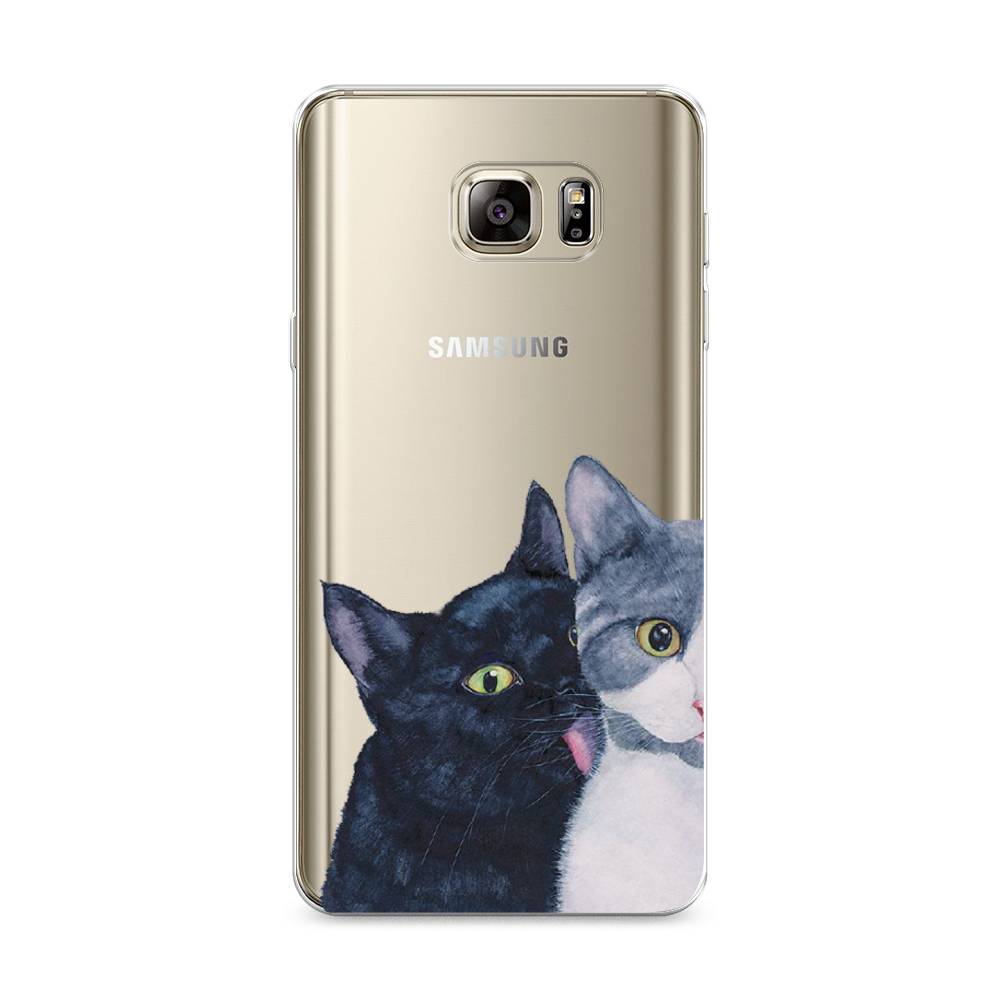 

Чехол Awog на Samsung Galaxy Note 5 / Самсунг Note 5 "Кошачья любовь", Синий, 23550-1