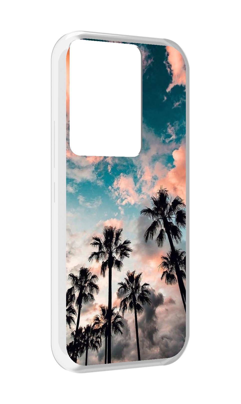 

Чехол MyPads небо-с-пальмами для Itel Vision 3 Plus / Itel P38 Pro, Прозрачный, Tocco