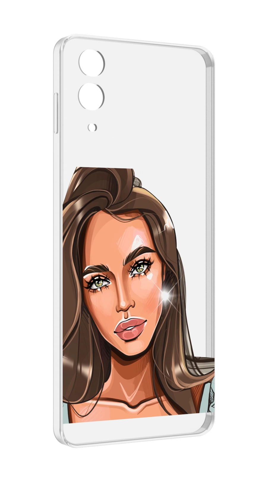 Чехол MyPads Девушка-с-зелеными-глазами для Samsung Galaxy Z Flip 4 (SM-F721)