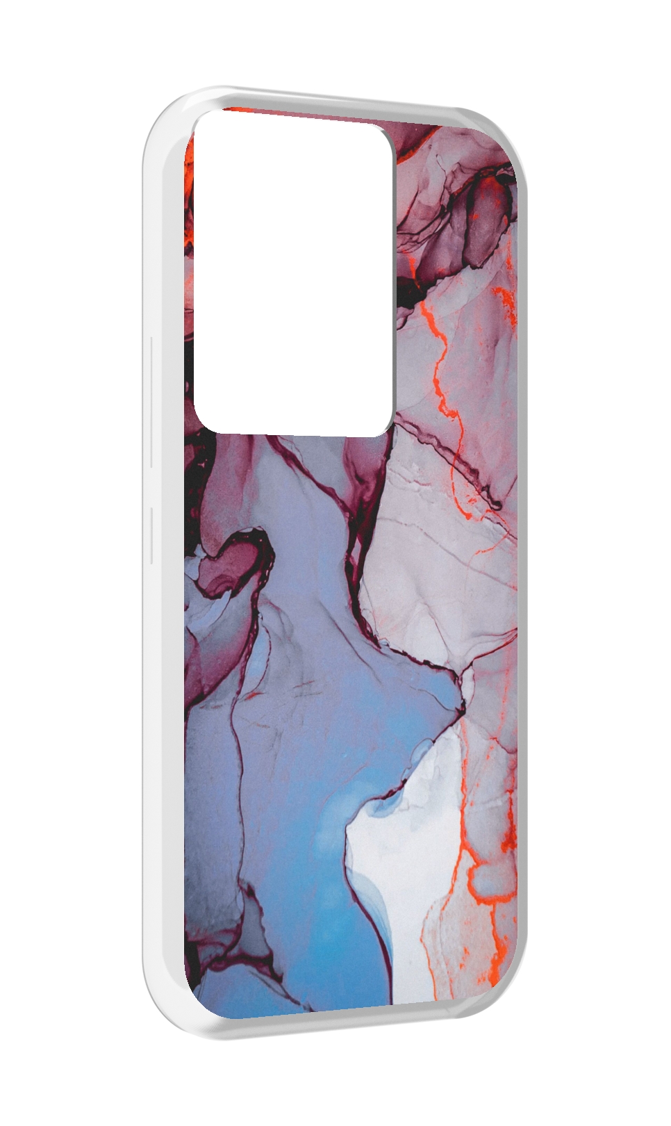 

Чехол MyPads мраморный рисунок для Itel Vision 3 Plus / Itel P38 Pro, Прозрачный, Tocco