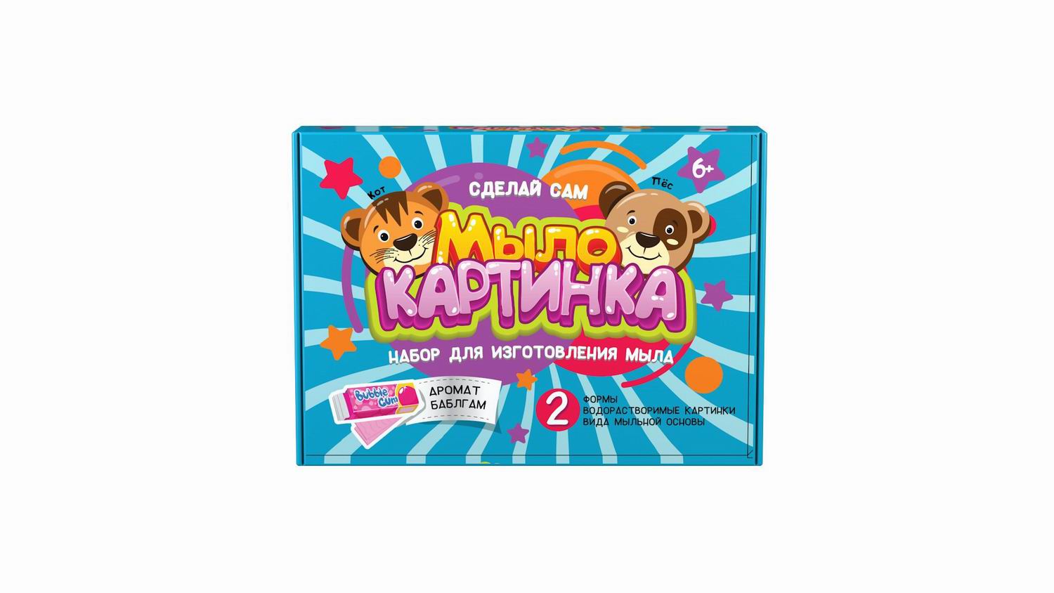

Набор для творчества ВИСМА Юный парфюмер Мыло-картинка Кот и пёс
