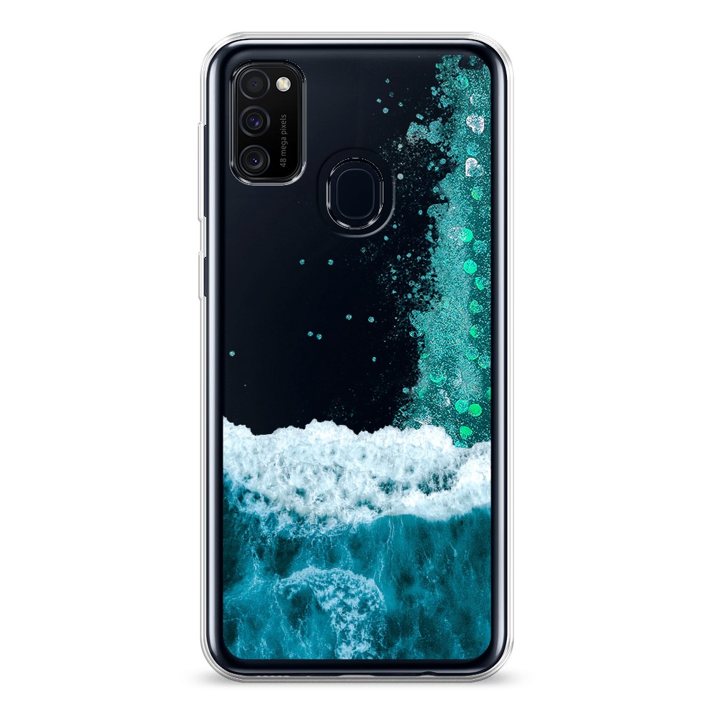 

Жидкий чехол с блестками "Морская пучина" на Samsung Galaxy M21, 29795-1