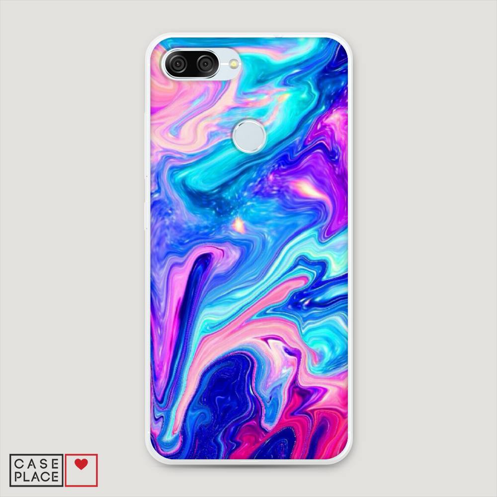 фото Чехол awog "потеки краски" для asus zenfone max plus m1 zb570tl