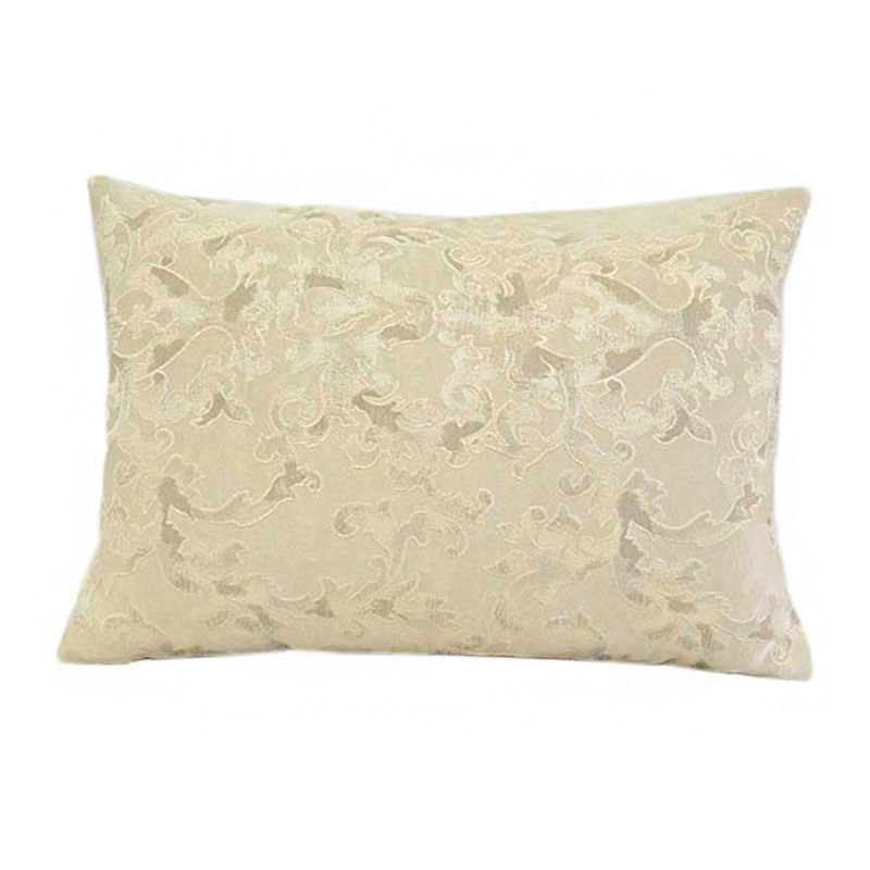 

Подушка с чехлом 50*35,жаккард -бежево-серый вензель НЛ/20-36 Bason