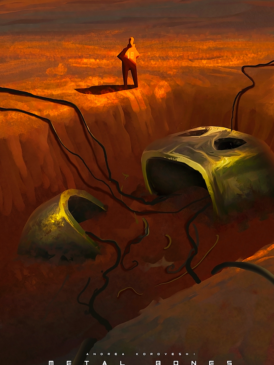 

Постер DRABS А2 Иллюстрация Metal bones