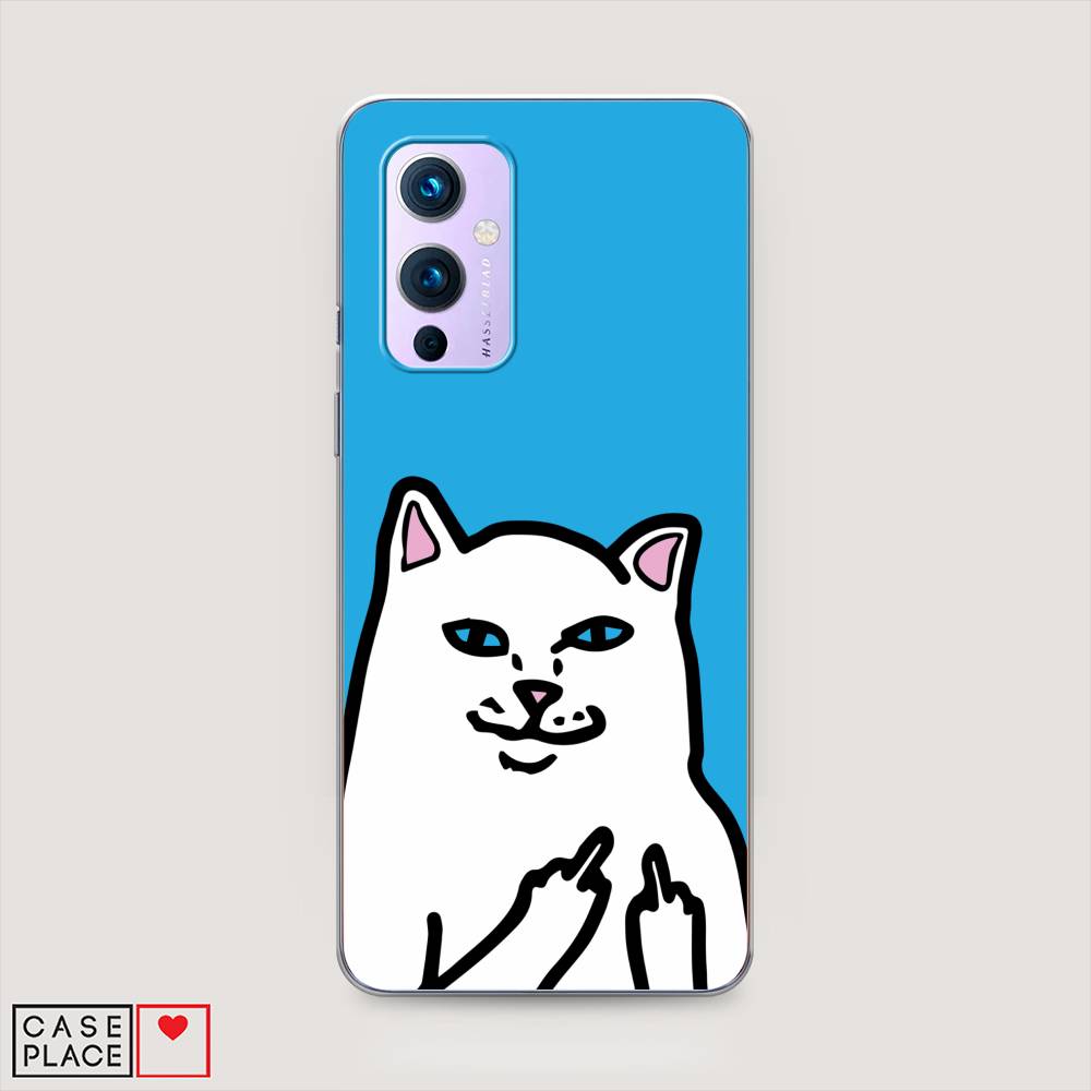 

Чехол Awog на OnePlus 9 (LE2113) / ВанПлас 9 (LE2113) "Кот жесть", Белый;голубой;черный, 151450-9