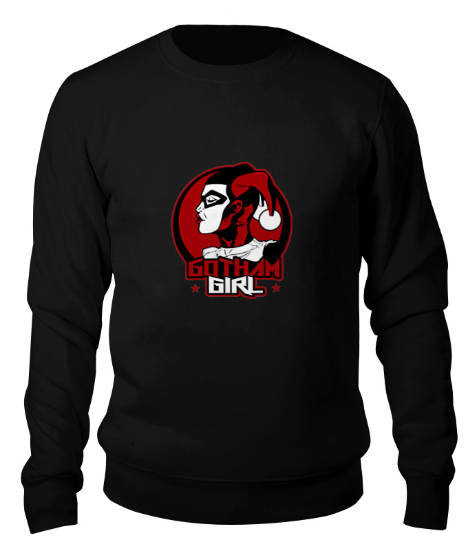 

Свитшот унисекс Printio Gotham girl черный S, Gotham girl