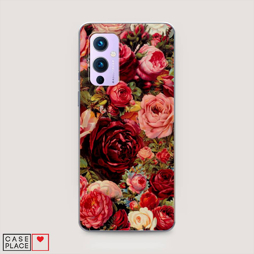 

Чехол Awog на OnePlus 9 (LE2113) / ВанПлас 9 (LE2113) "Розы винтажные", 151450-8
