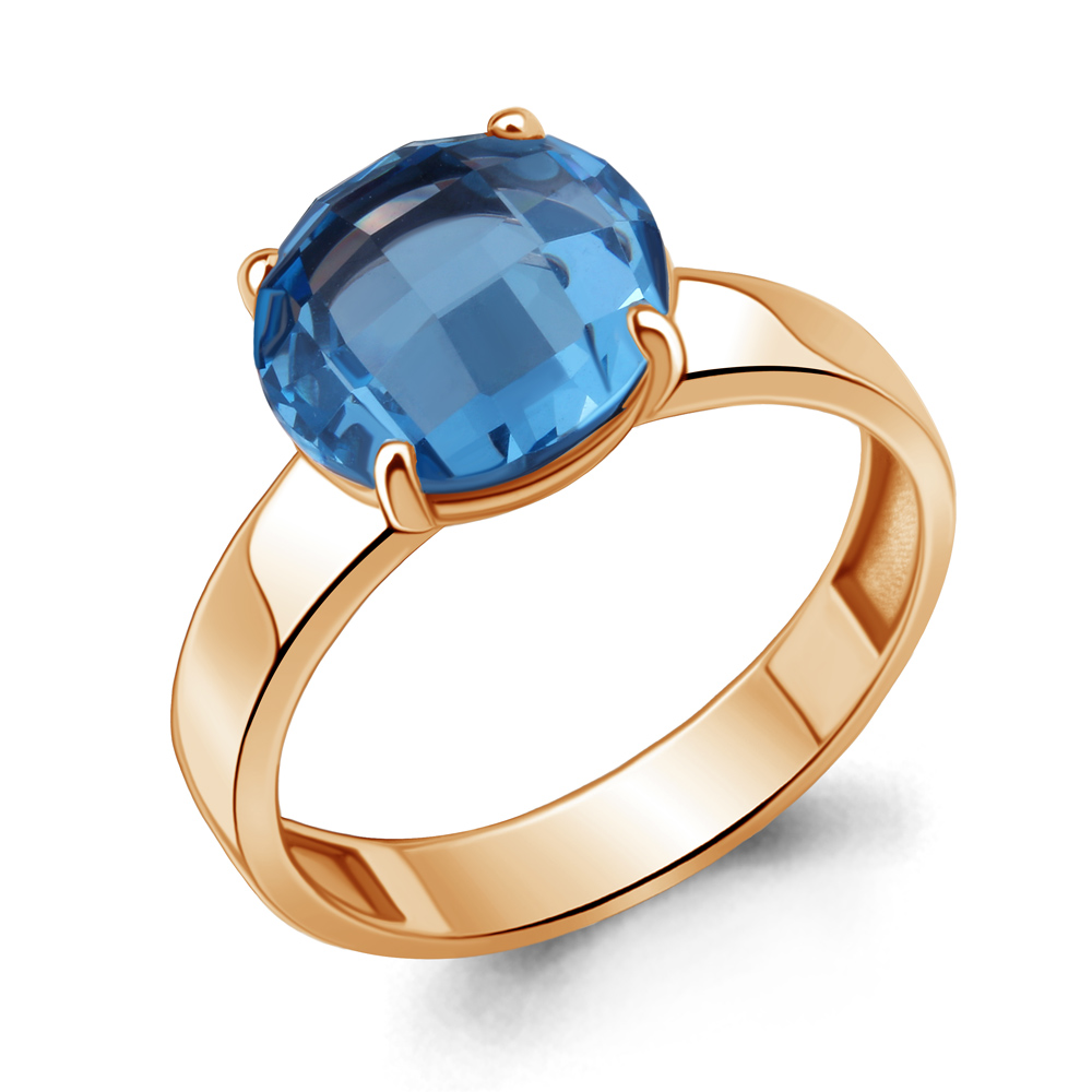 

Кольцо из серебра с топазом р. , Aquamarine 6964892_925_з, 6964892_925_з
