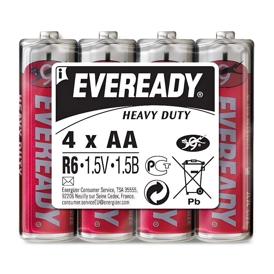 Батарейки ENERGIZER EVEREADY HD AA SHP4 RU - (блистер 4шт)