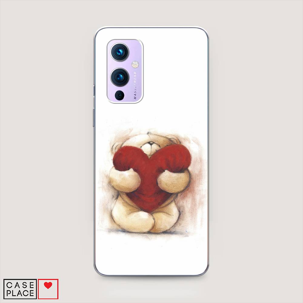 

Чехол Awog на OnePlus 9 (LE2113) / ВанПлас 9 (LE2113) "Мишка с сердцем 1", Белый;красный;бежевый, 151450-6