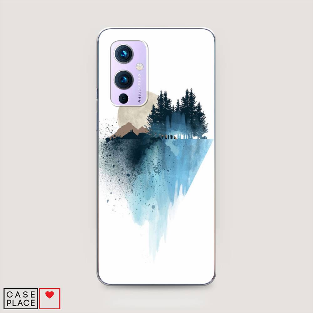 

Чехол Awog на OnePlus 9 (LE2113) / ВанПлас 9 (LE2113) "Горы 5", Голубой, 151450-4